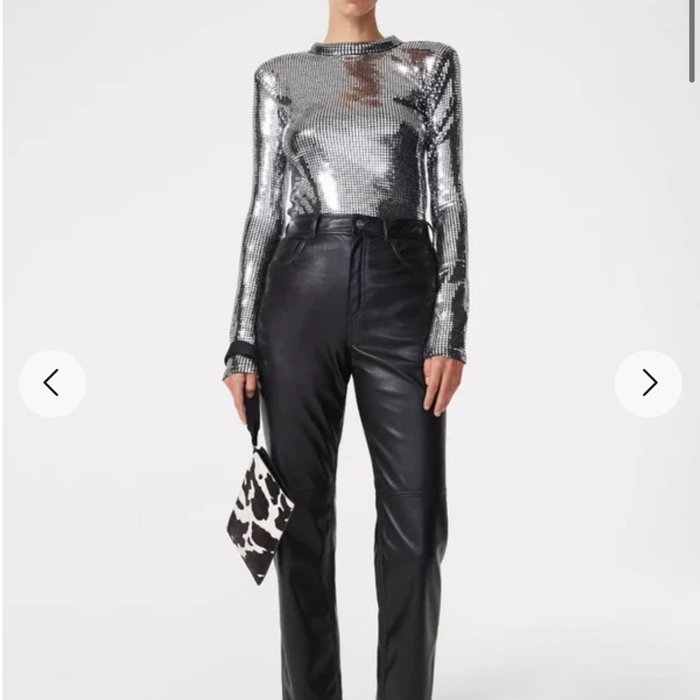 Rodebjer Marion sparkle disco ball top